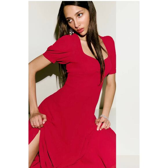 REFORMATION Chrissie Dress Lipstick size 4 (New with Tags) - Picture 3 of 12